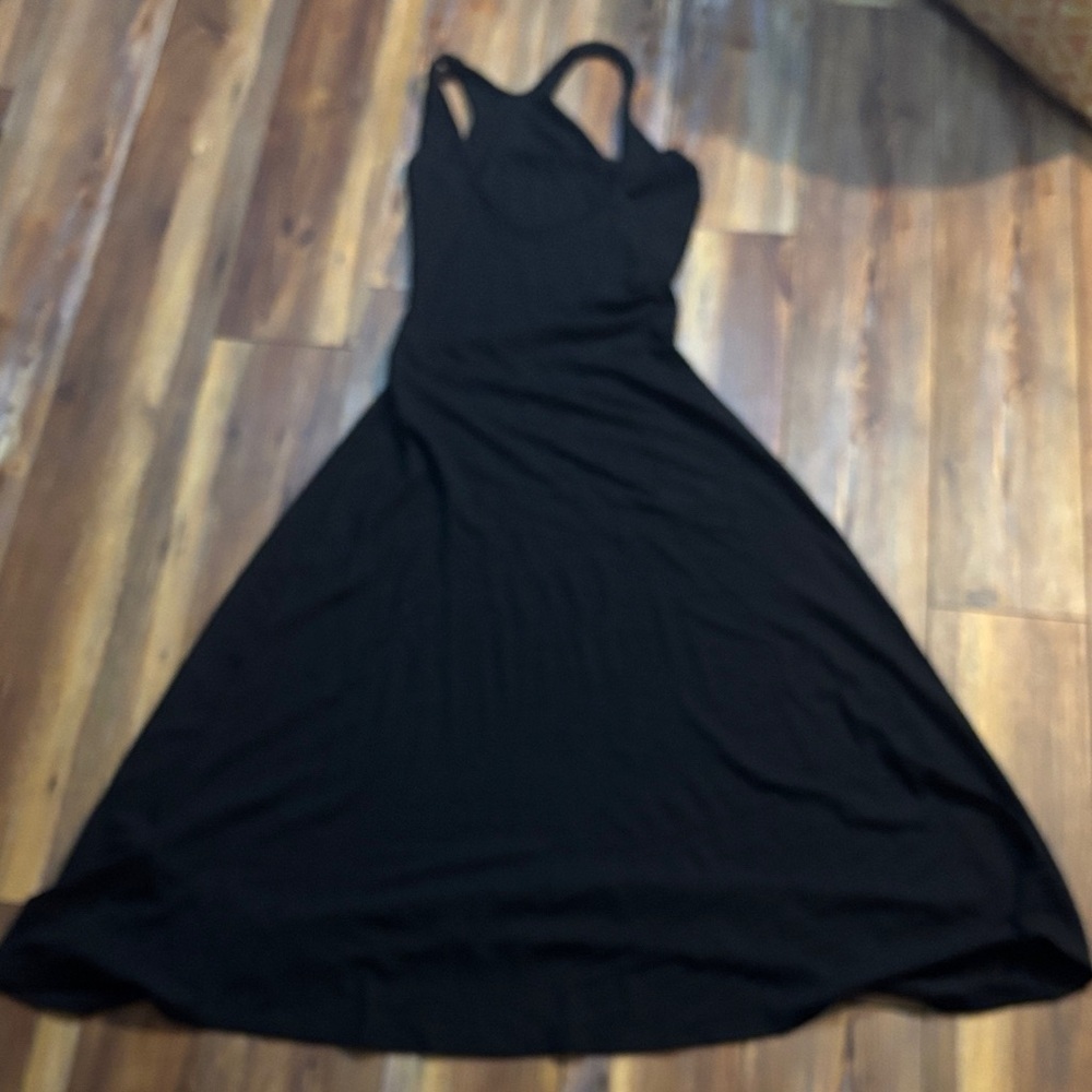 Commense Black High-Low Dress